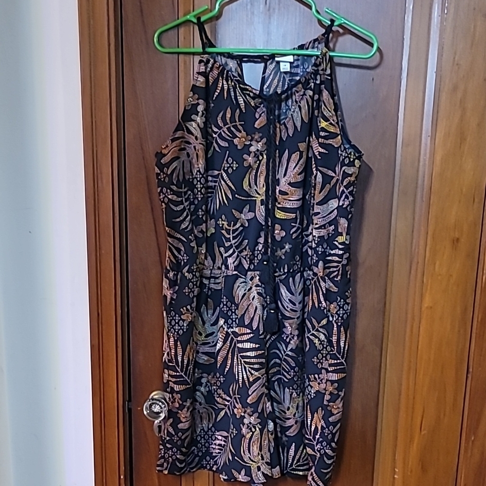A New Day Black Floral Romper